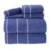 Hastings Home 6-piece 100-percent Cotton Towel Set with 2 Bath Towels, 2 Hand Towels and 2 Washcloths (Navy/White) 725176RZV